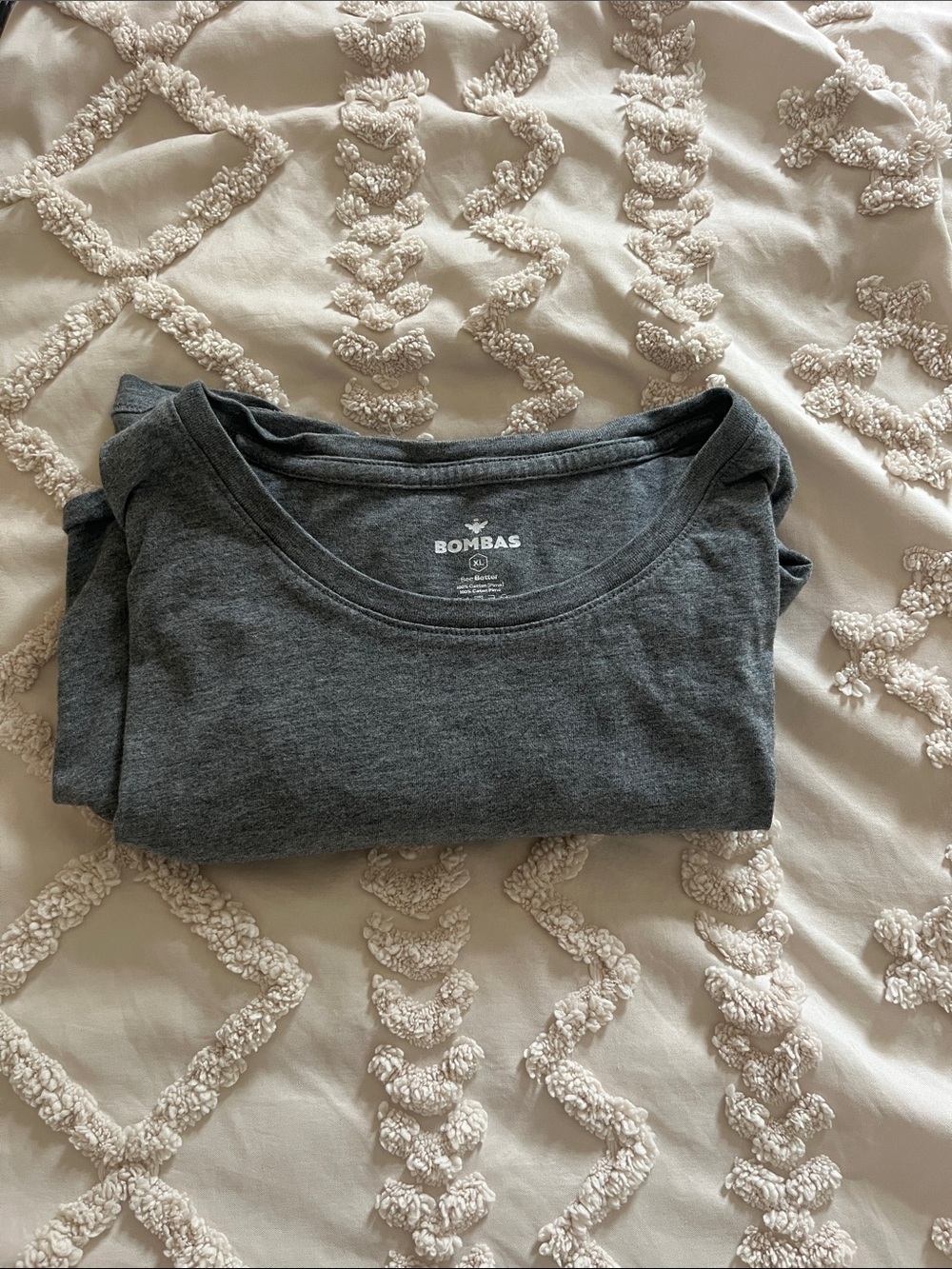 Bombas Women's Charcoal Gray Crew Tee